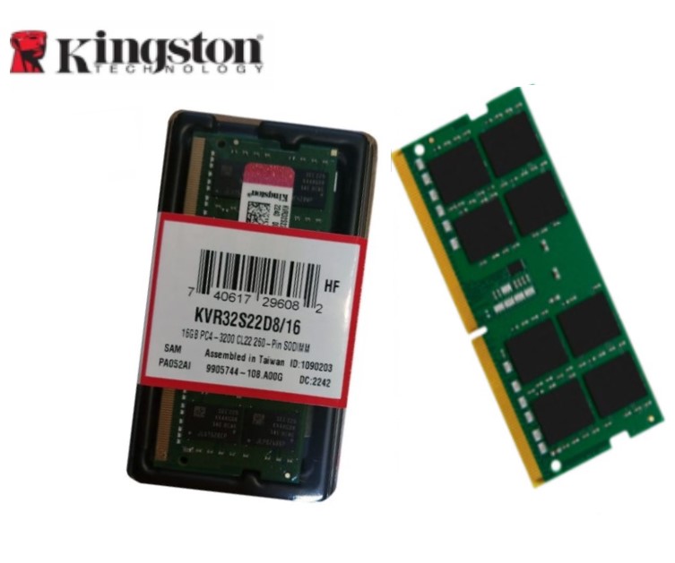 MEMORIA RAM SODIMM KINGSTON DDR4 16GB 3200MHZ 